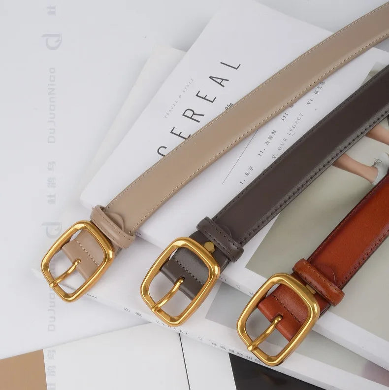 Cinto Feminino de Couro Agnes | Belts | Cores variadas | Detalhe 4 | Vivièn