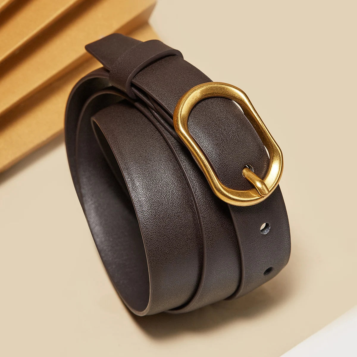 Cinto Feminino de Couro Astrid | Belts | Cores variadas | Lateral | Vivièn