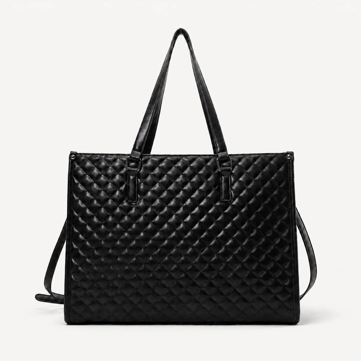 Bolsa Tote Workday preta em vista traseira | Vivièn