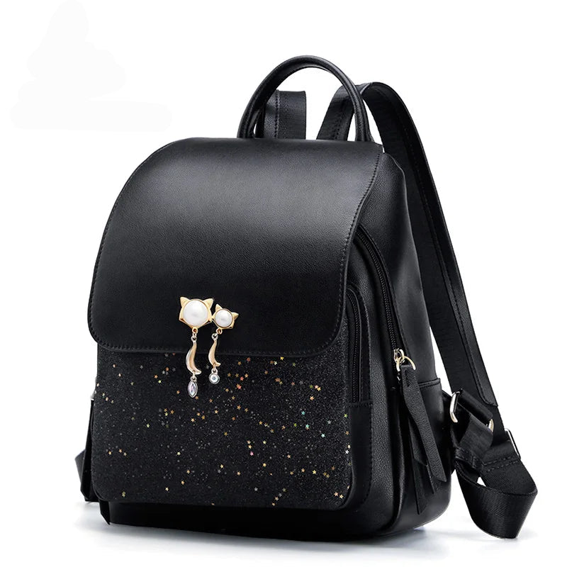 Mochila Feminina Ava | Backpacks | Preto | Detalhe 4 | Vivièn