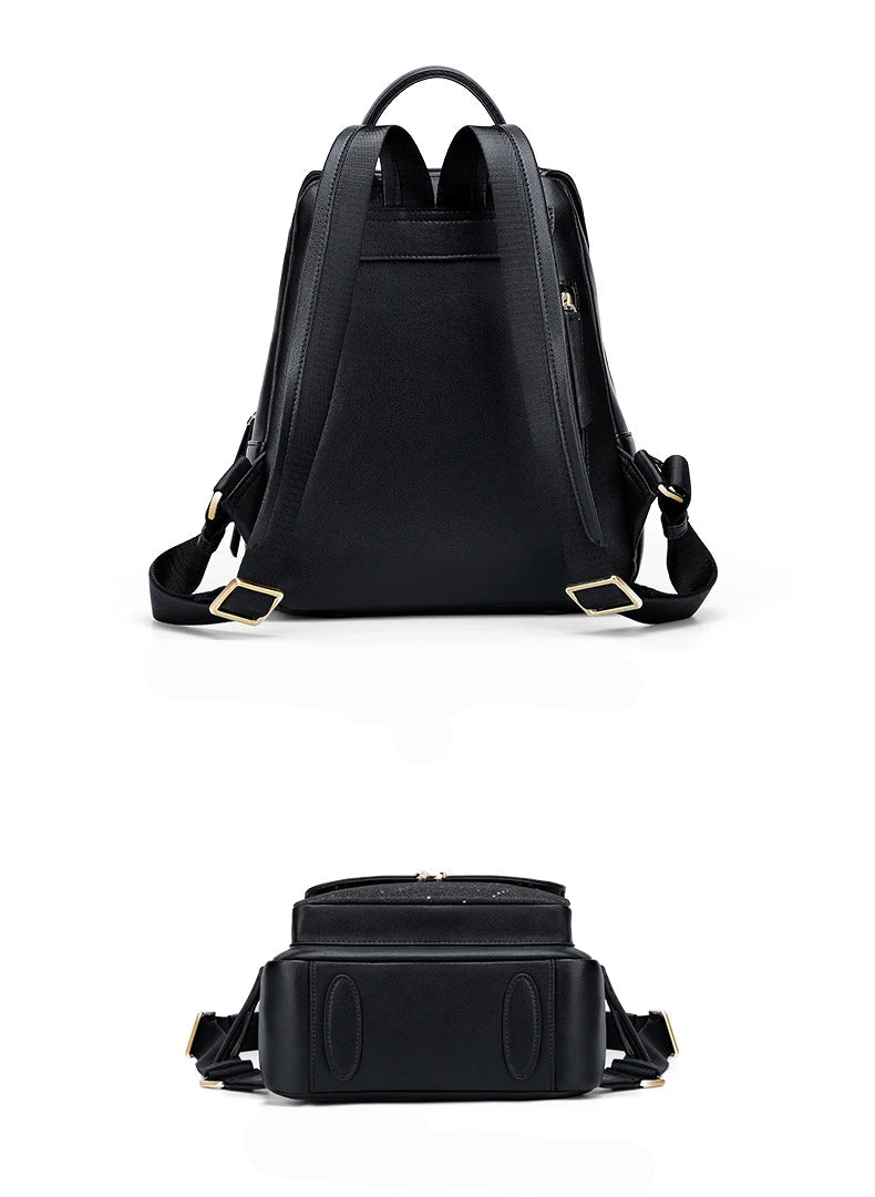 Mochila Feminina Ava | Backpacks | Preto | Lateral | Vivièn