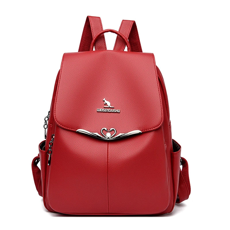 Mochila Feminina de Couro Genuíno Antonelli | Backpacks | Cores variadas | Detalhe 13 | Vivièn