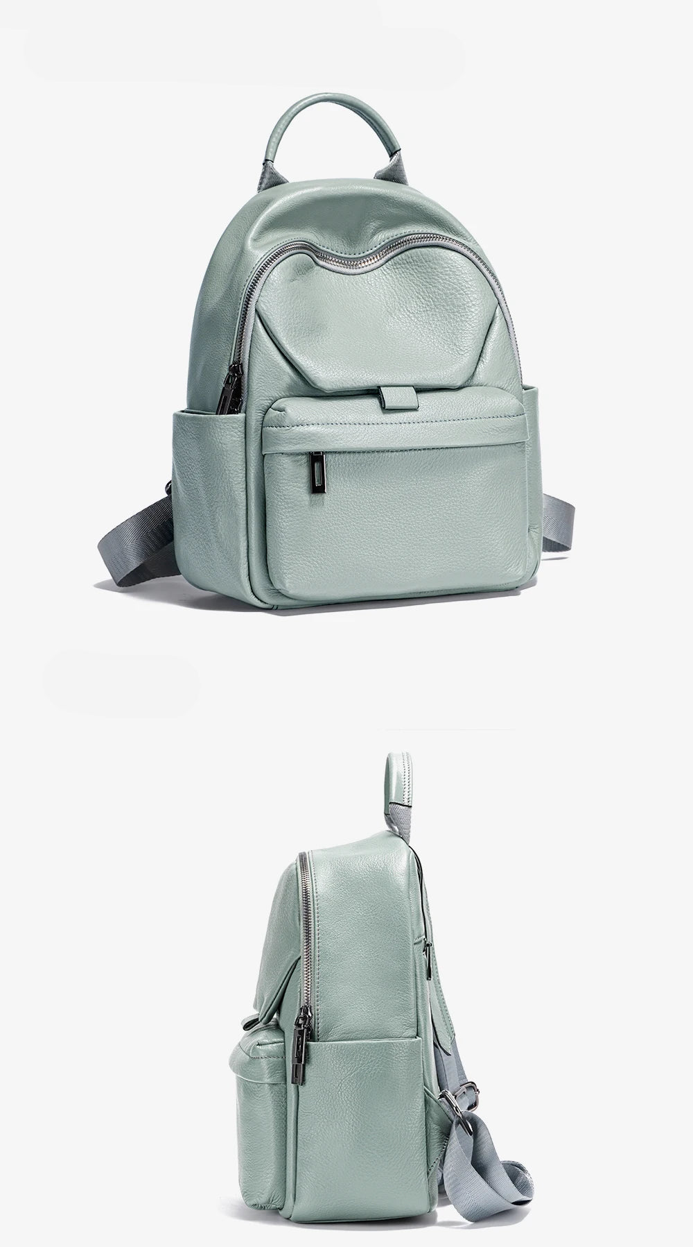 Mochila Feminina de Couro Genuíno Camilla | Backpacks | Cores variadas | Detalhe 1 | Vivièn