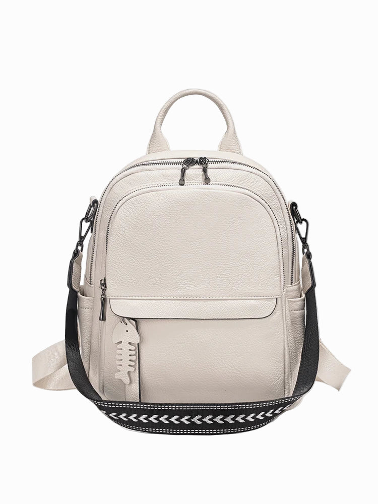 Mochila Feminina de Couro Genuíno Elisa | Backpacks | Cores variadas | Detalhe 2 | Vivièn