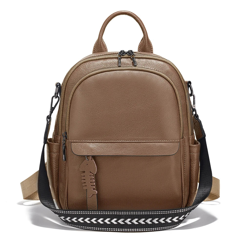 Mochila Feminina de Couro Genuíno Elisa | Backpacks | Cores variadas | Detalhe 8 | Vivièn