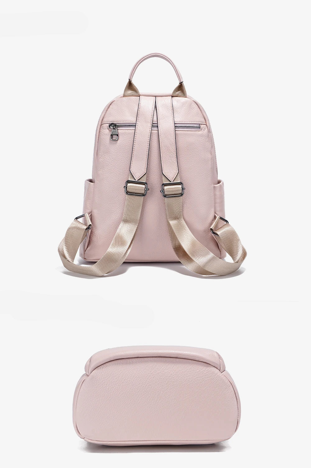 Mochila Feminina de Couro Genuíno Gabrielle | Backpacks | Cores variadas | Detalhe 5 | Vivièn