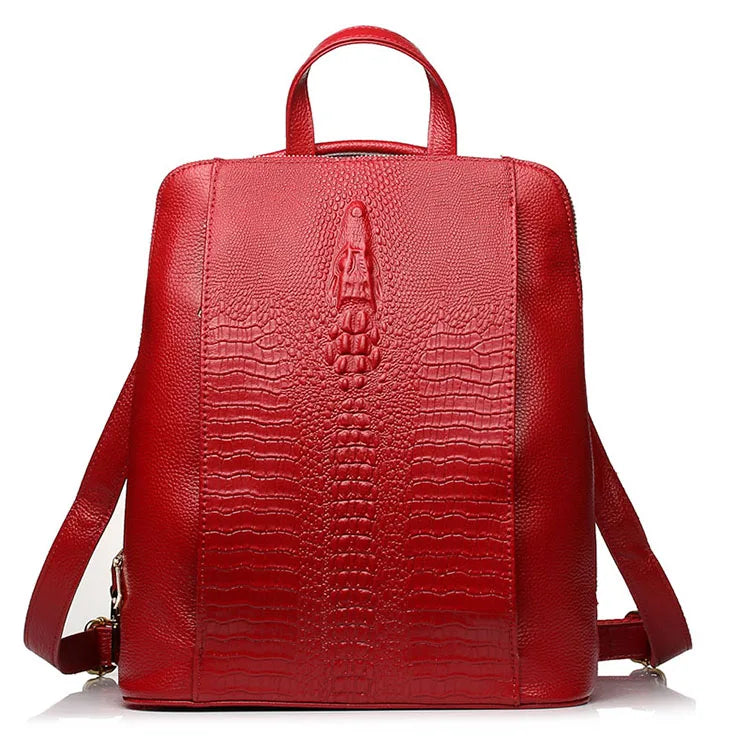 Mochila Feminina de Couro Genuíno Geneviève | Backpacks | Cores variadas | Detalhe 16 | Vivièn