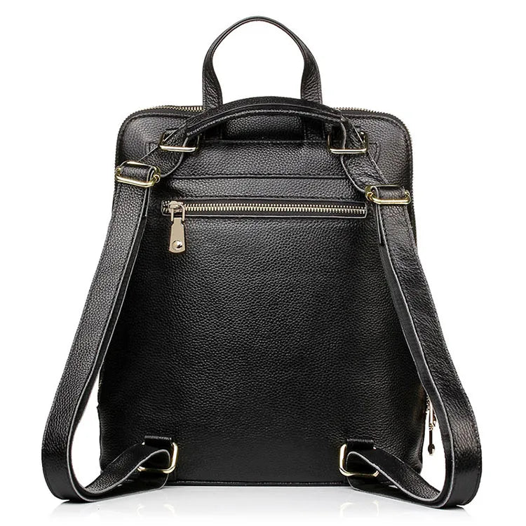 Mochila Feminina de Couro Genuíno Geneviève | Backpacks | Cores variadas | Detalhe 8 | Vivièn