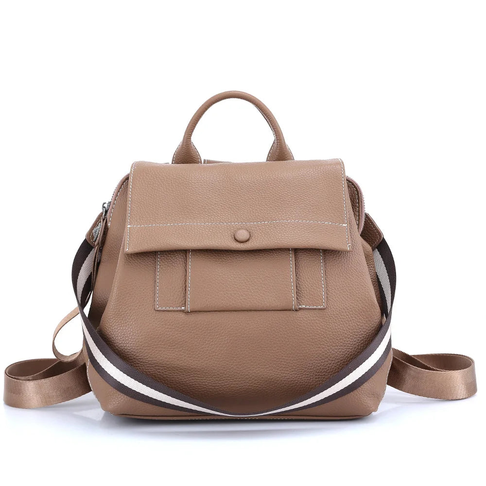 Mochila Feminina de Couro Simone