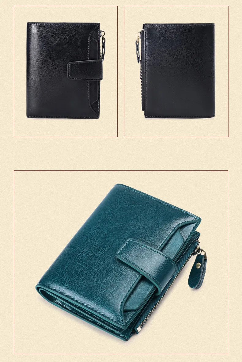 Carteira Feminina de Couro Inês