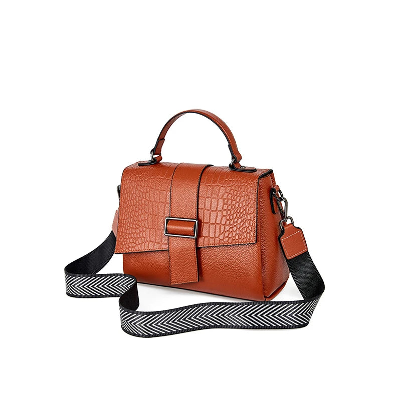 Bolsa de Ombro de Couro Vintage