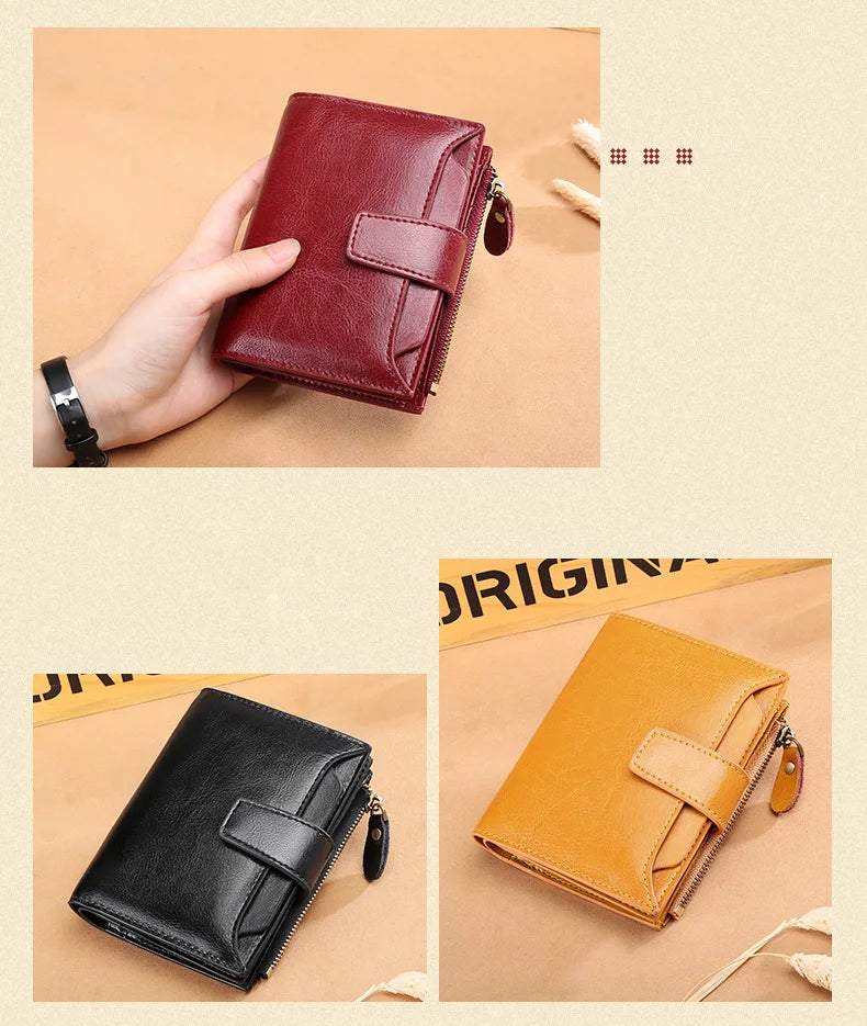 Carteira Feminina de Couro Inês