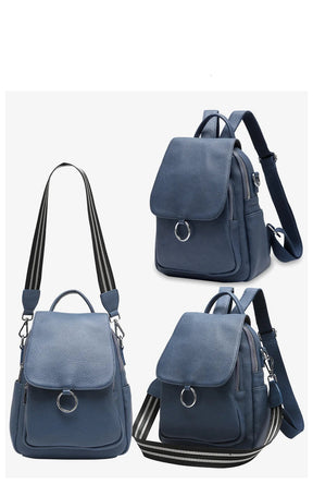 Mochila Feminina de Couro Viviane