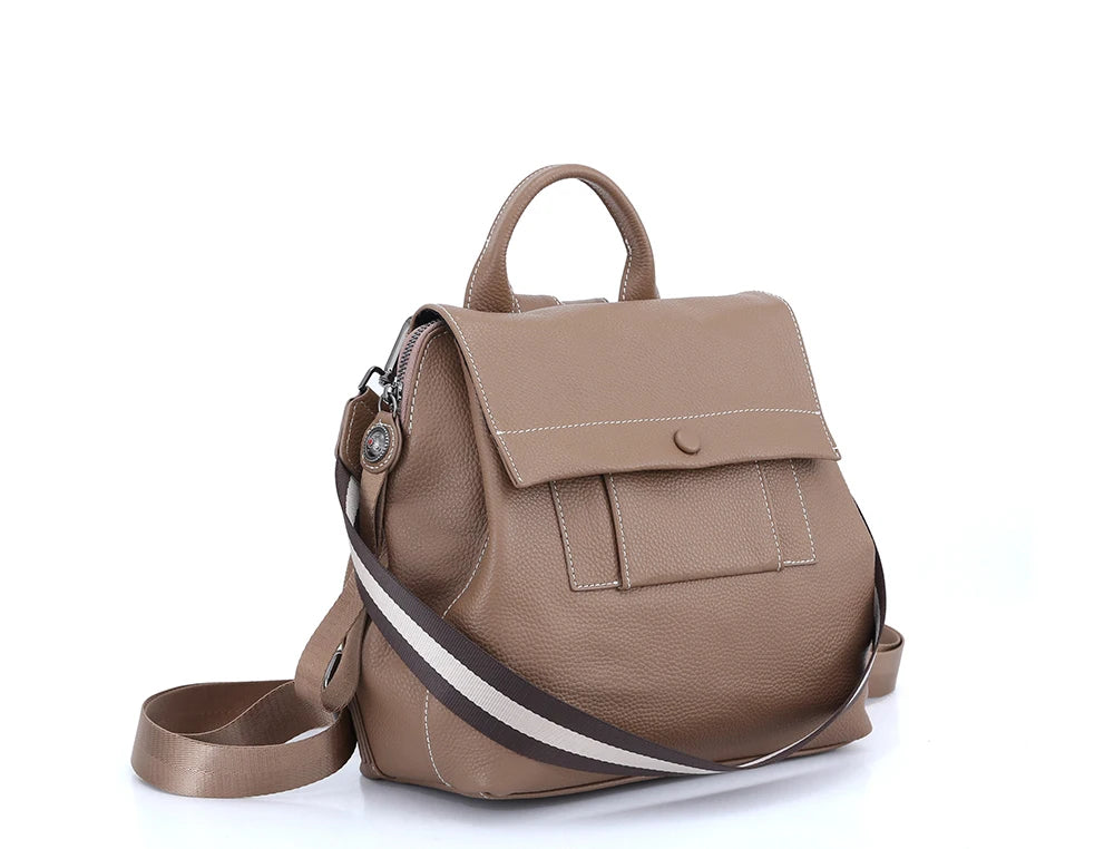 Mochila Feminina de Couro Simone