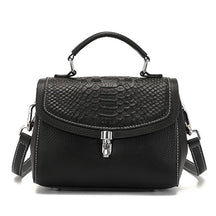 Bolsa de Ombro e Transversal de Couro Croco