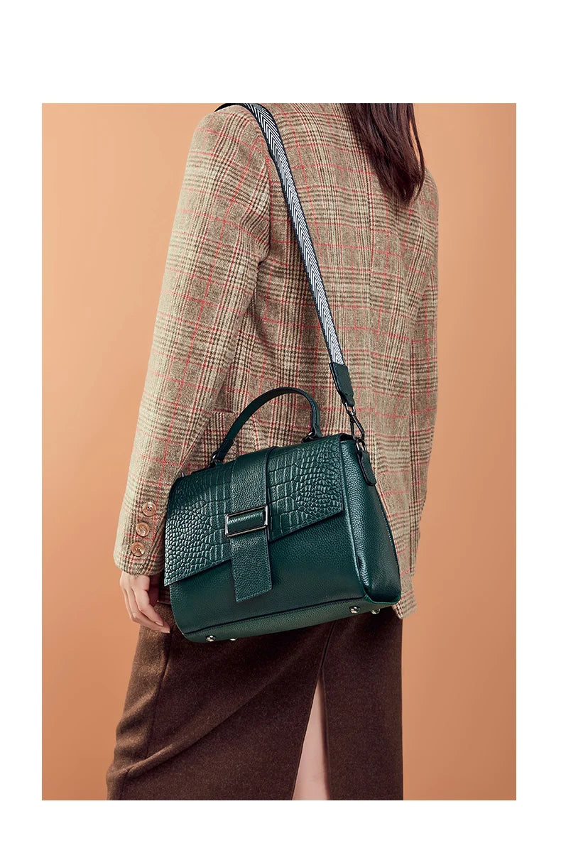 Bolsa de Ombro de Couro Vintage