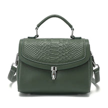 Bolsa de Ombro e Transversal de Couro Croco