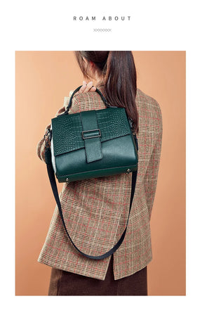 Bolsa de Ombro de Couro Vintage