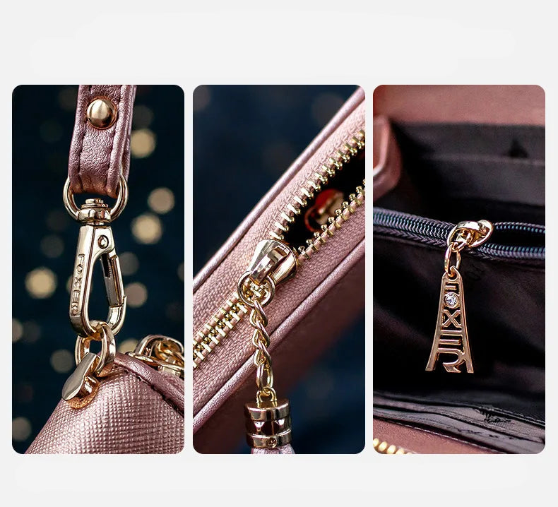 Carteira Feminina de Couro Clarice