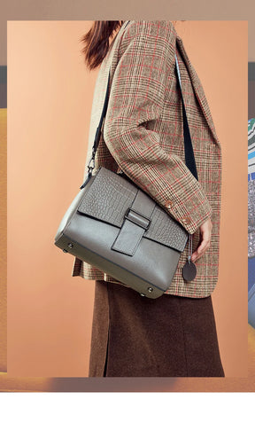 Bolsa de Ombro de Couro Vintage