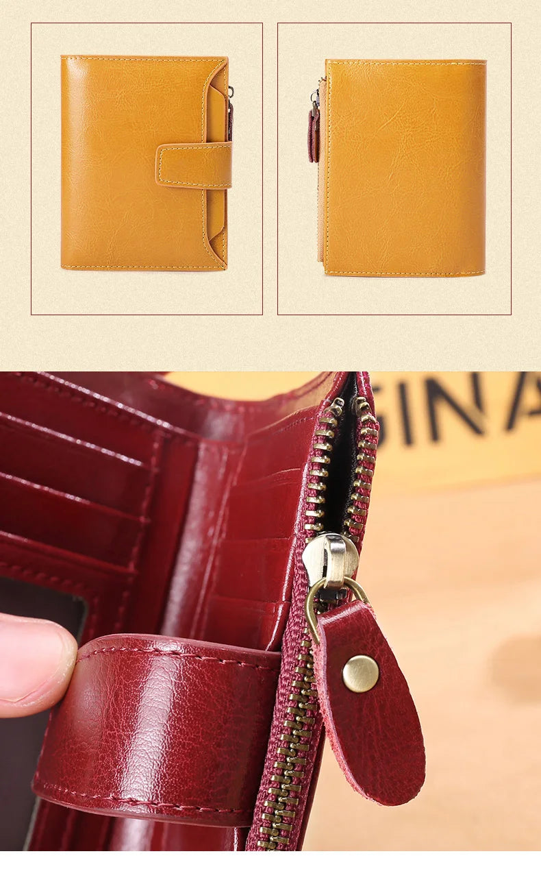 Carteira Feminina de Couro Inês