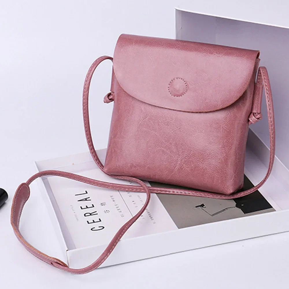 Bolsa Pequena Transversal de Couro Wallet