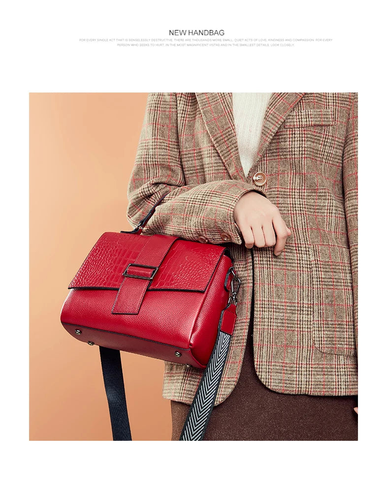 Bolsa de Ombro de Couro Vintage