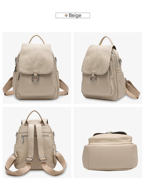 Mochila Feminina de Couro Viviane