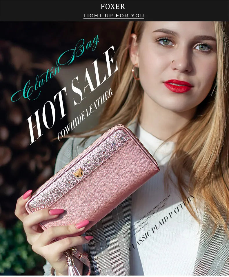 Carteira Feminina de Couro Clarice