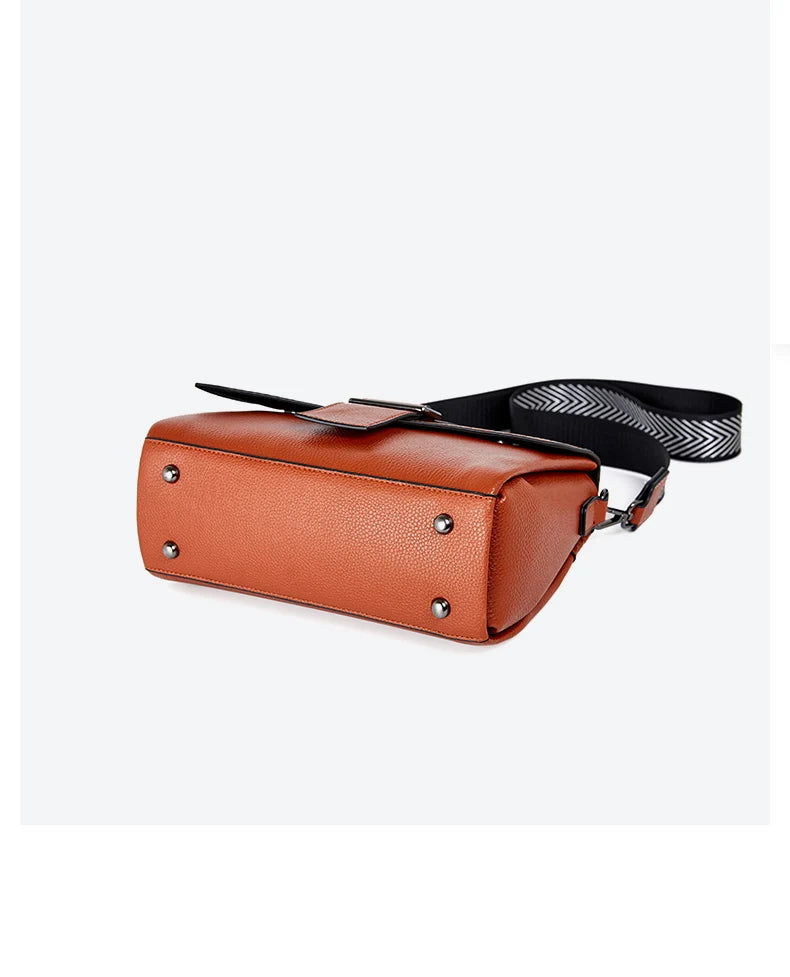 Bolsa de Ombro de Couro Vintage