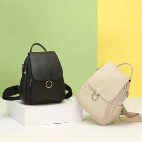 Mochila Feminina de Couro Viviane