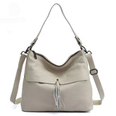 Bolsa de Ombro de Couro Genuíno Delphine