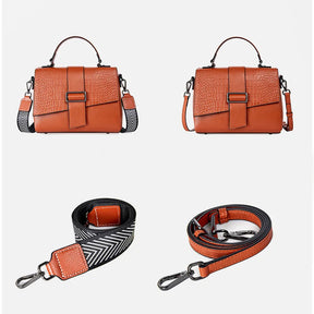 Bolsa de Ombro de Couro Vintage