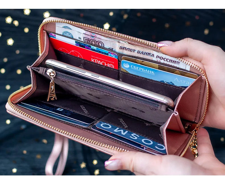 Carteira Feminina de Couro Clarice