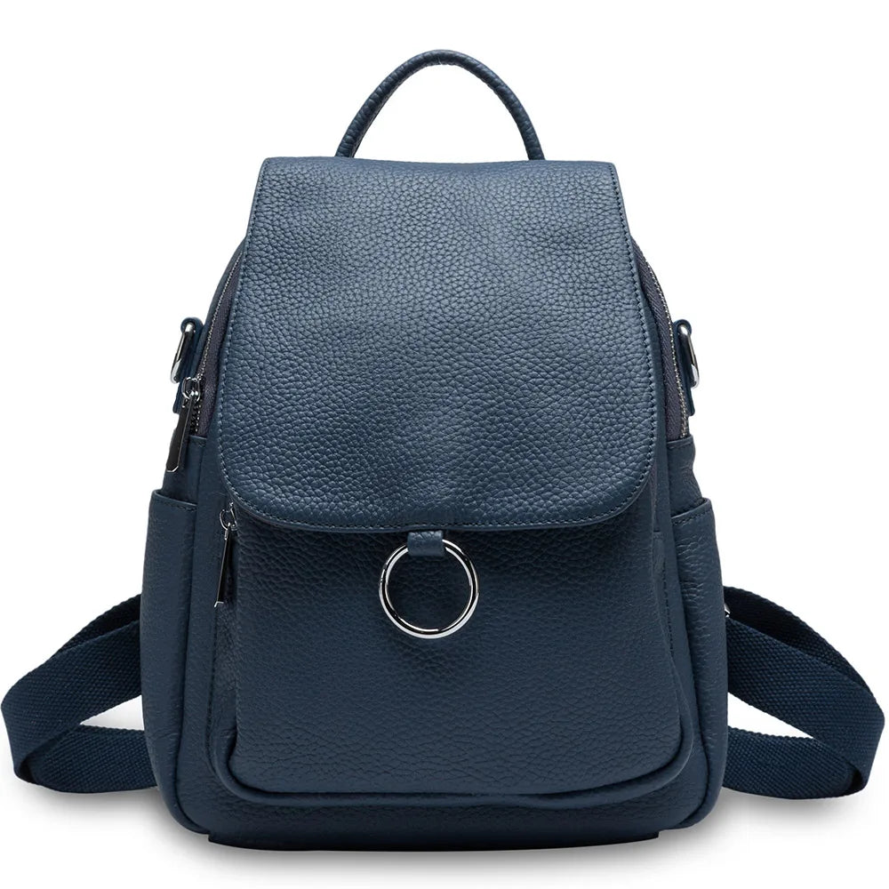 Mochila Feminina de Couro Viviane