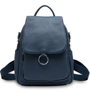 Mochila Feminina de Couro Viviane