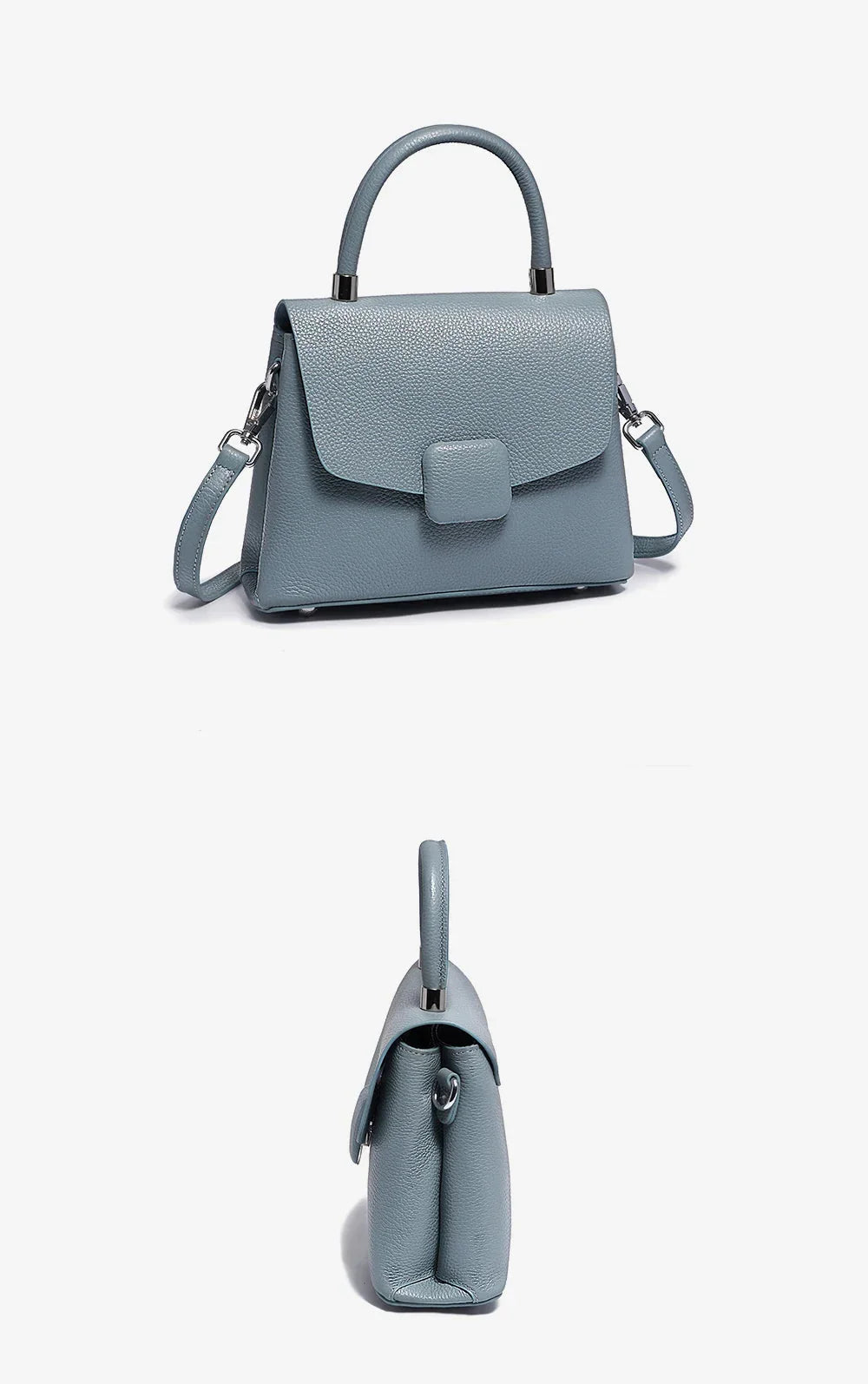 Bolsa Transversal de Couro Hasp