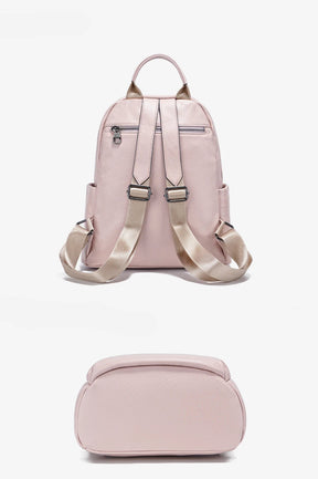 Mochila Feminina de Couro Genuíno Gabrielle