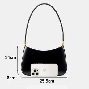 Bolsa de Ombro de Couro Rubis