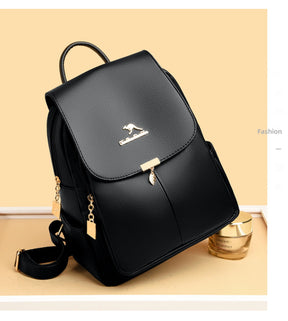 Mochila Feminina de Couro Genuíno Antonelli