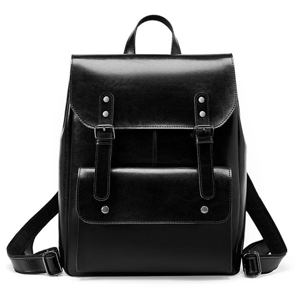 Mochila Feminina de Couro Genuíno Eleanor