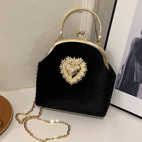 Bolsa Feminina de Veludo Roma