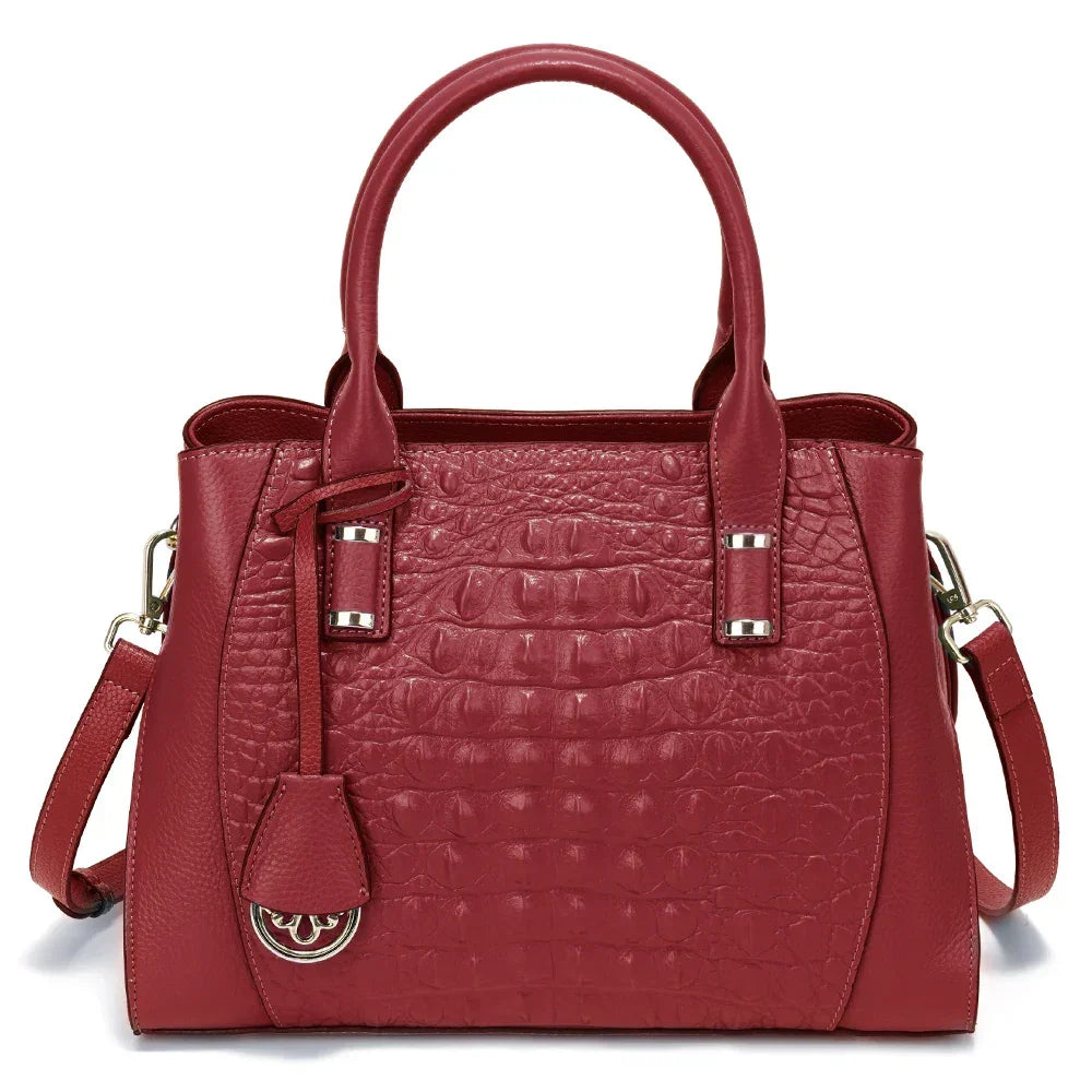 Bolsa Transversal de Couro Genuíno Jade