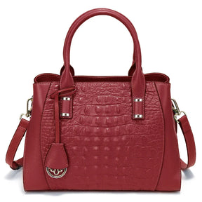 Bolsa Transversal de Couro Genuíno Jade