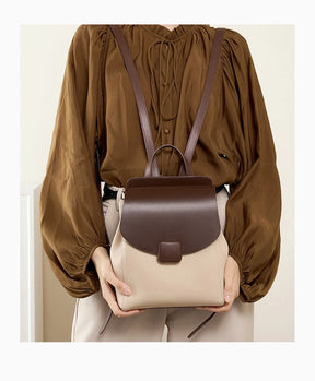 Mochila Feminina de Couro Genuíno Odette