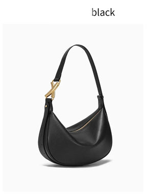 Bolsa Hobo de Couro Madri
