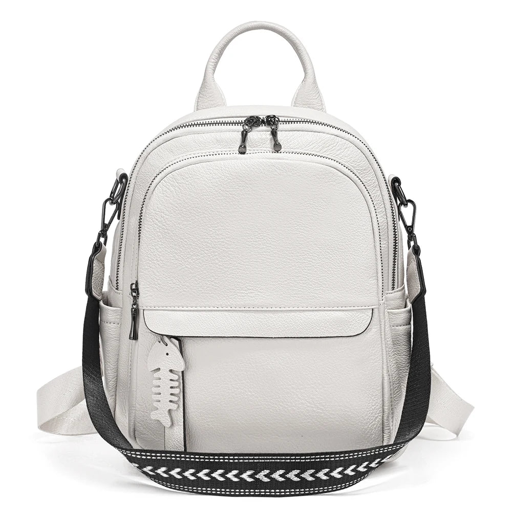 Mochila Feminina de Couro Genuíno Elisa