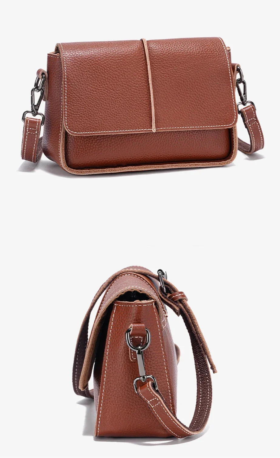 Bolsa Transversal de Couro Classic