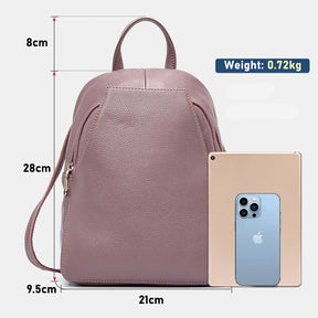 Mochila Feminina de Couro Genuíno Daphne