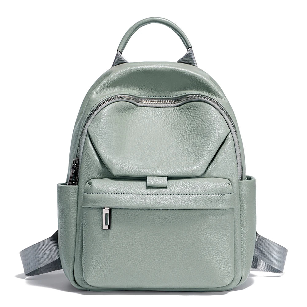 Mochila Feminina de Couro Genuíno Camilla